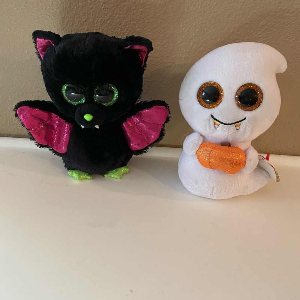 TY Bat and Ghost Beanie Boos 6 inch
